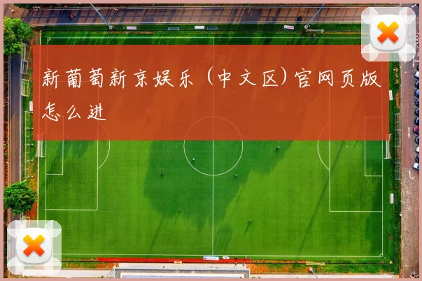 新葡萄新京娱乐 (中文区)官网页版怎么进